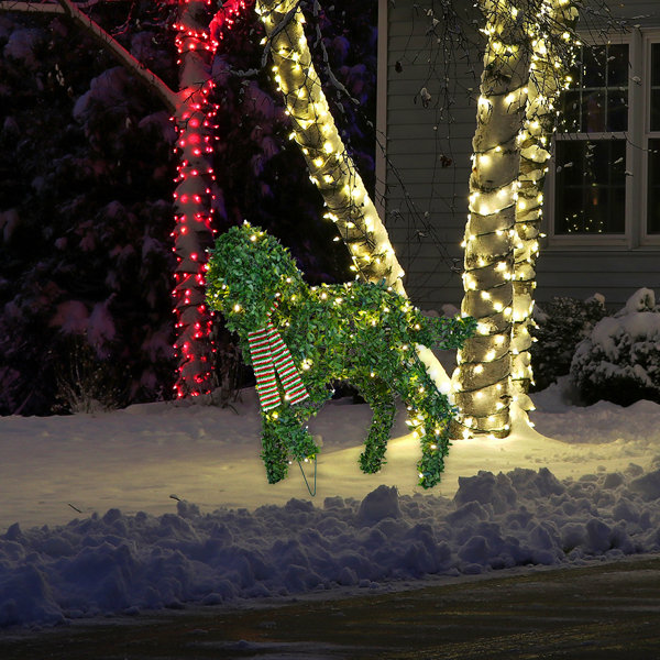 The Holiday Aisle® Standing Dog Topiary Lighted Display Wayfair Canada